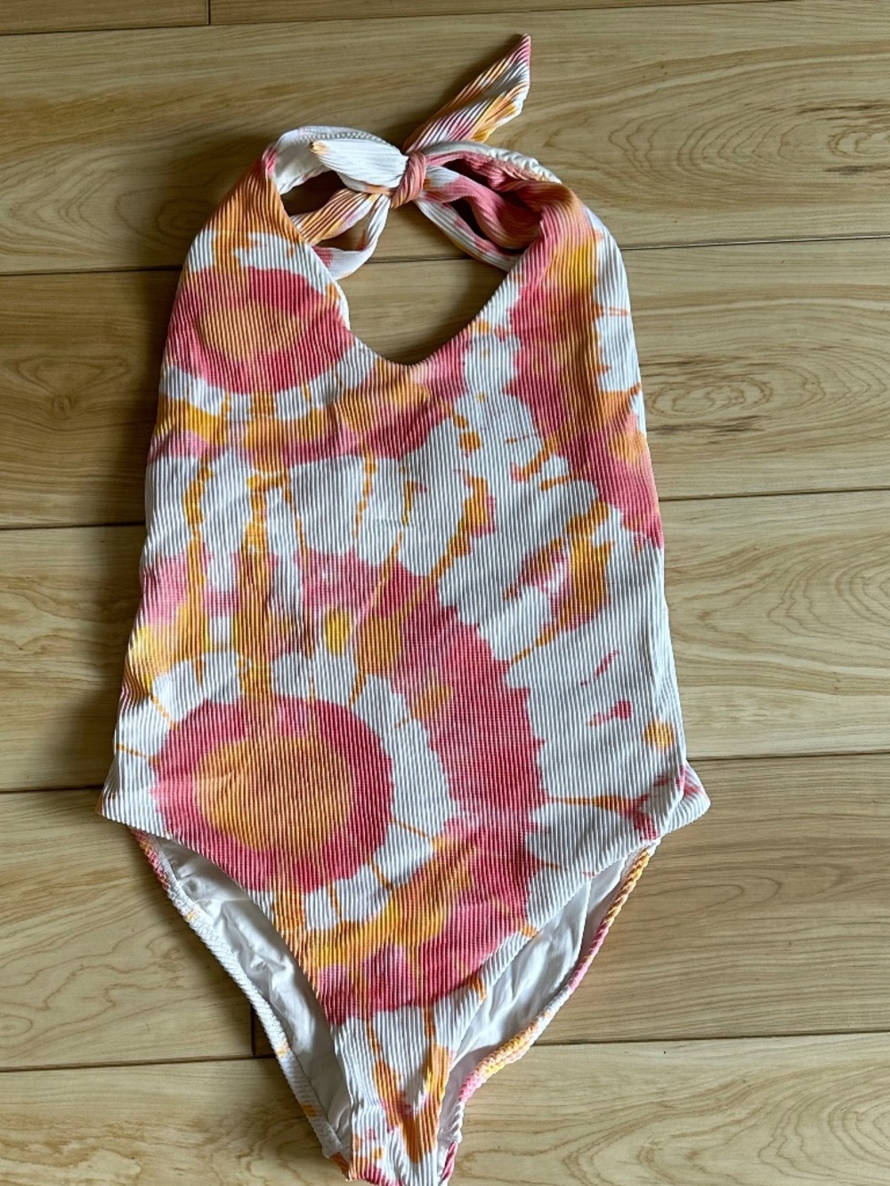 PQ Swim Tie Dye Halter Neck One piece Swimsuit - Sz S